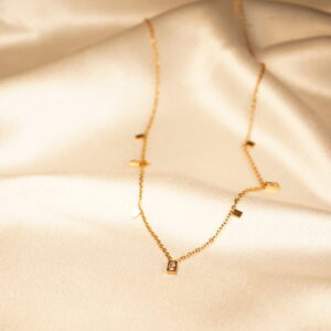 Square Geometric Charm Chain