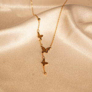 Butterfly Drop AntiTarnish Chain
