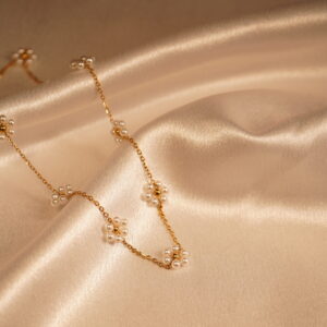 Daisy pearl Anti-Tarnish Chain