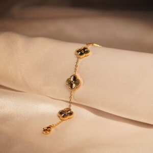 Golden Clover Anti-Tarnish Gold Plated Bracelet