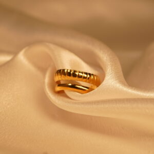 Double layer Anti Tarnish Ring