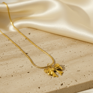 Vyaraa Bow Dainty Anti-Tarnish 18kt Gold Plated Chain