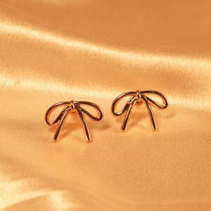 Dainty Bow Earrings – Anti-Tarnish & Hypoallergenic