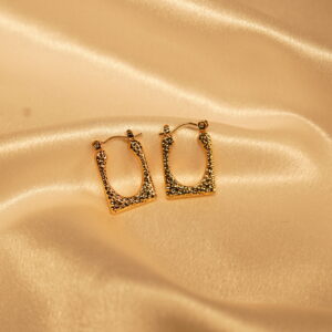 Vyaraa Gold Hoop Earrings | Stylish Lightweight Hoops for Women & Girls