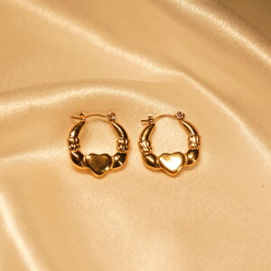 Vyaraa Gold Hoop Earrings | Stylish Lightweight Hoops for Women & Girls