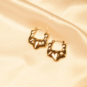 Vyaraa Gold Hoop Earrings | Stylish Lightweight Hoops for Women & Girls