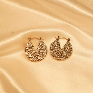 Vyaraa Gold Hoop Earrings | Stylish Lightweight Hoops for Women & Girls