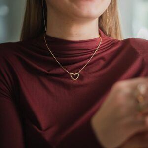 Heart Pendant Chain Necklace for Women