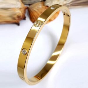 Cartier Style Gold Plated Bracelet | Vyaraa