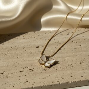 Butterfly Pendant Necklace Chain | Anti Tarnish Jewellery – Vyaraa
