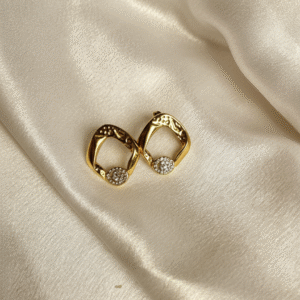 18K Gold Plated Zircon Stud Earrings Vyaraa