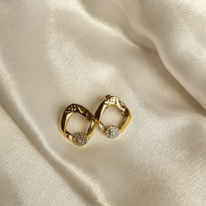 18K Gold Plated Zircon Stud Earrings Vyaraa