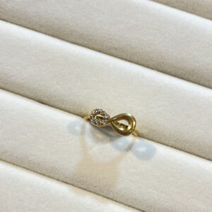 Gold Infinity Anti-Tarnish Ring for Women | Stylish Minimal Ring by Vyaraa