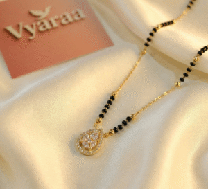 Vyaraa American Diamond Gold-Plated Mangalsutra β Daily Wear