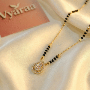 Vyaraa American Diamond Gold-Plated Mangalsutra – Daily Wear